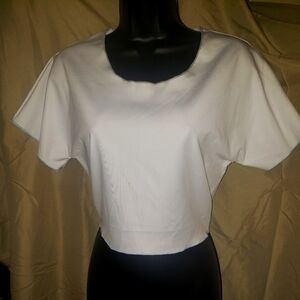 Shein white crop top XL